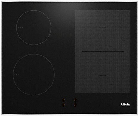 Miele Einbau-Induktionsfeld KM 7004 FR Aktion (schwarz-edelstahl) 3 Jahre Premiumshop Garantie