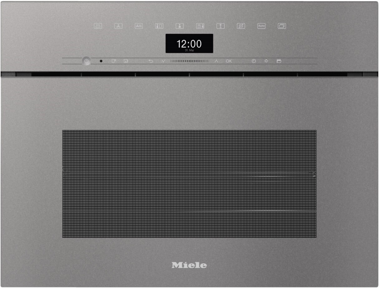 Miele Einbau-Elektro-Backofen mit Dampfgarer DGC 7440 HCX Pro (Grifflos) (Graphitgrau)