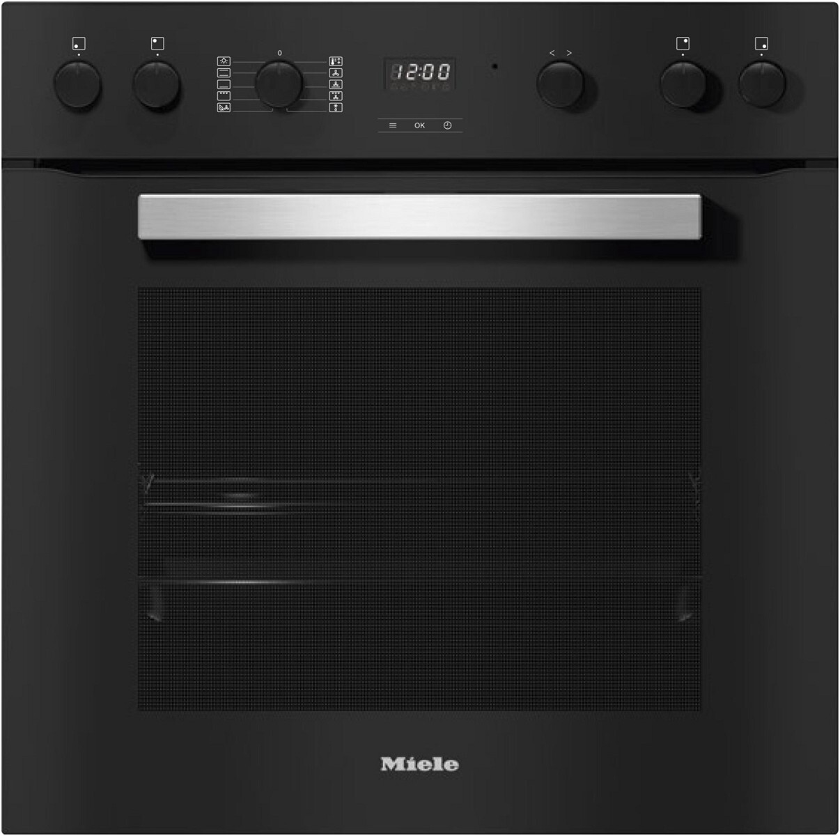Miele Einbau-Elektro-Herd H 2455 I Active zur Kombination mit Induktions-Koc (obsidianschwarz)