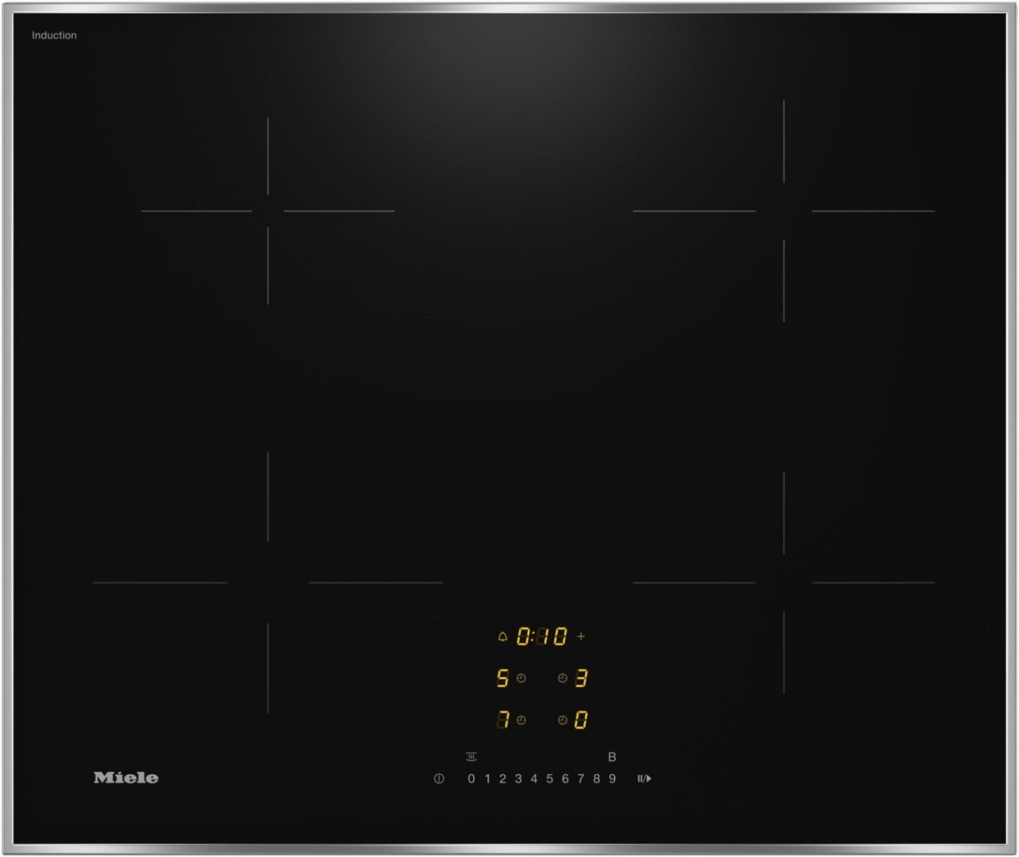 Miele Autark-Glaskeramikfeld KM 7361 FR (Rahmen Edelstahl)