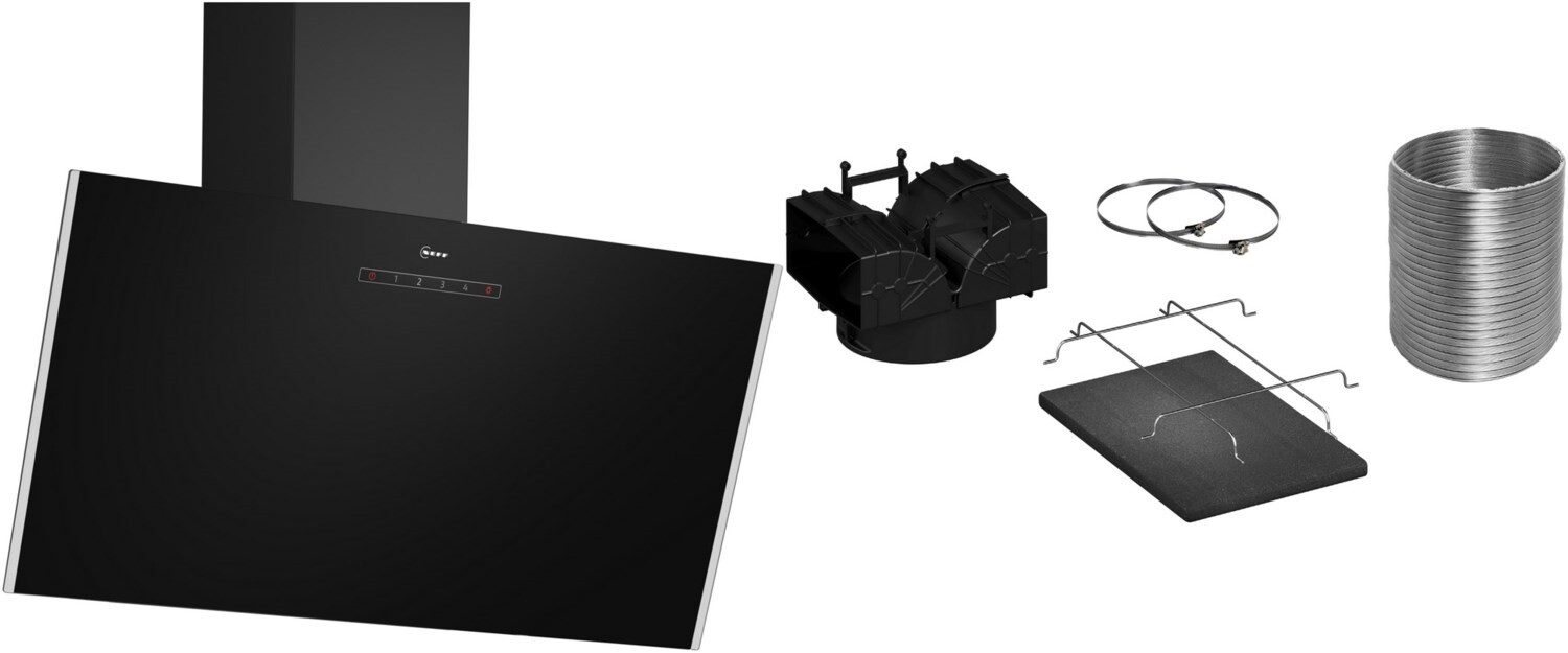 Neff Dunstabzugshaube DMK83IDS (SET: D83IDK1S0 Z51GIU1X3) (Edelstahl)