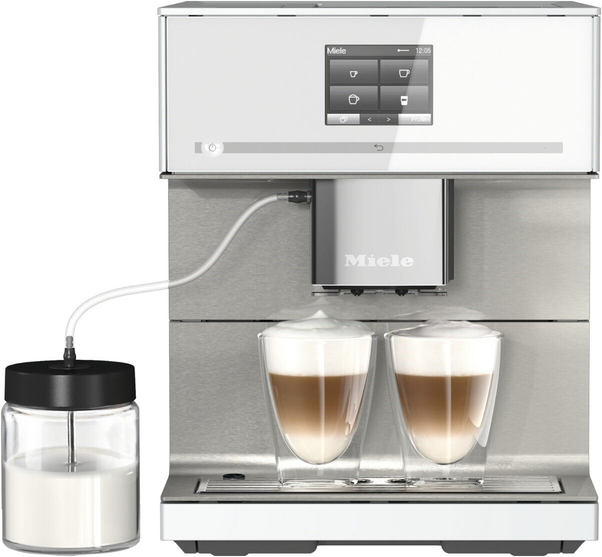 Miele Kaffeevollautomat CM 7550 (Brillantweiss) - Elektrodomus Miele Kaffeevollautomat CM 7550 (Brillantweiss)
