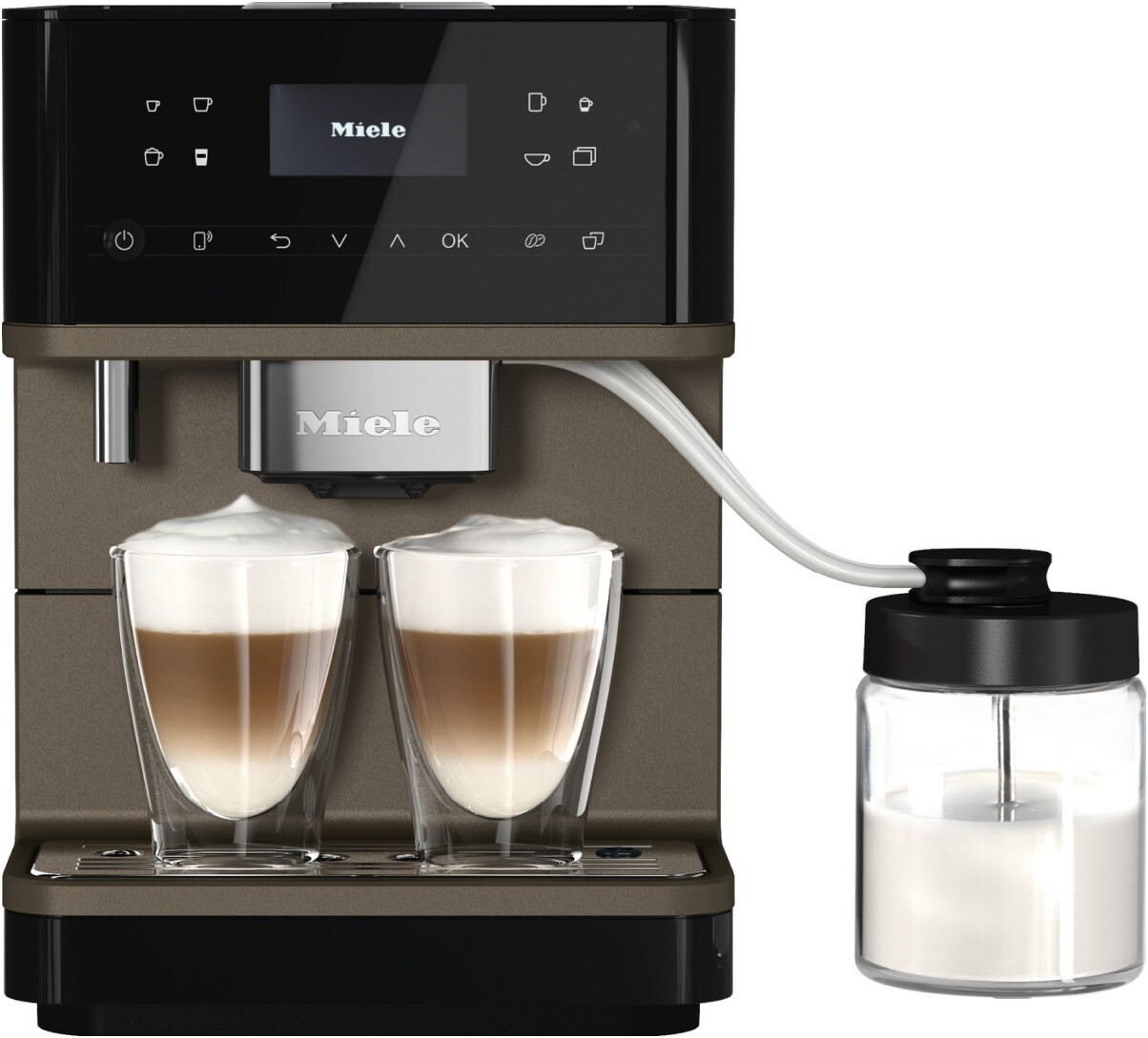 Miele Kaffeevollautomat CM 6360 (Obsidianschwarz-Bronze Pe)